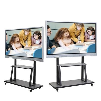 Aluminum Case+Tempered Glass Panel 110 Inch Smart Whiteboard With OPS For Conference