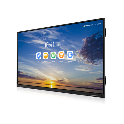 Meeting LCD screen digital interactive boards multi points infrared touch dual systems interactive flat panel