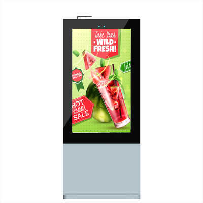 Smart double sided outdoor digital kiosk outdoor waterproof floorstanding touch screen 55inch digital signage