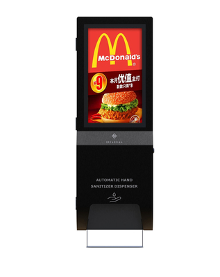 Indoor automatic digital alcohol signage machine school alcohol foam hand sanitizer dispenser wifi screen automatic digital advertising machine